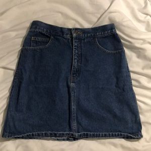 Vintage Paris Traffic Denim Skirt